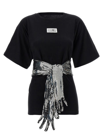 MM6 MAISON MARGIELA - Sequin gloves T-shirt