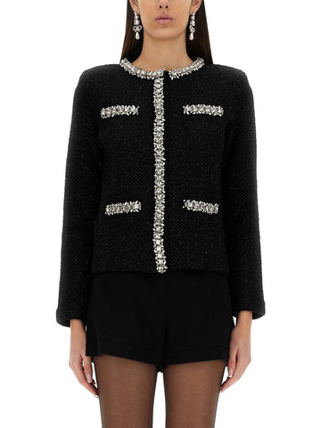 sequin knit cardigan