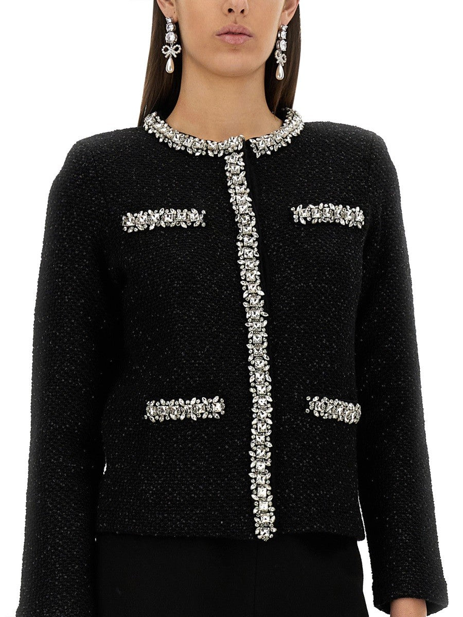 sequin knit cardigan