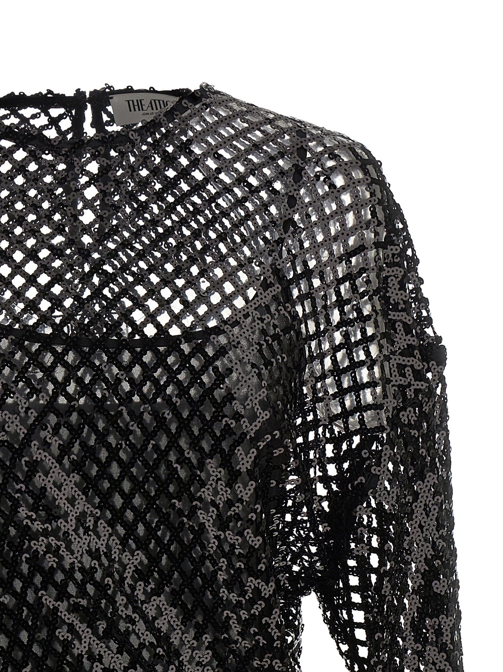 The Attico - Sequin mesh dress