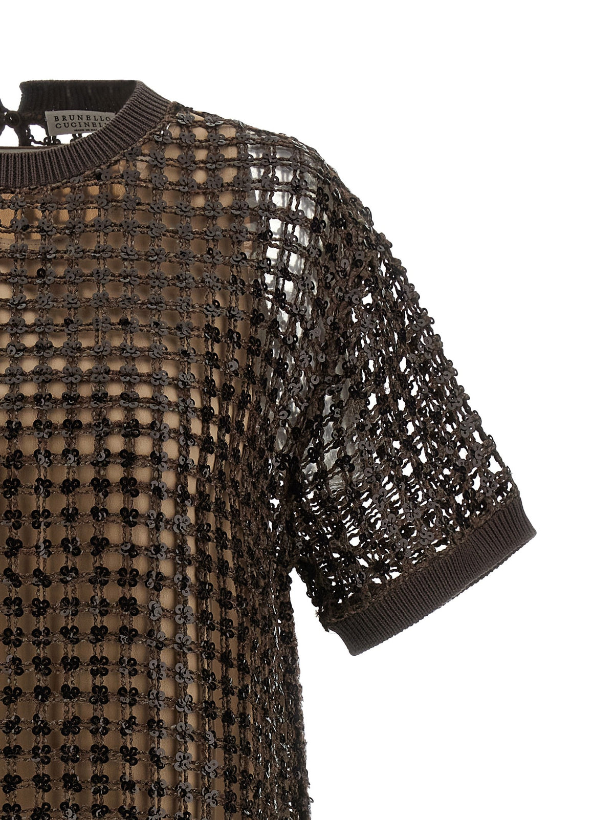 Brunello Cucinelli - Sequin mesh dress