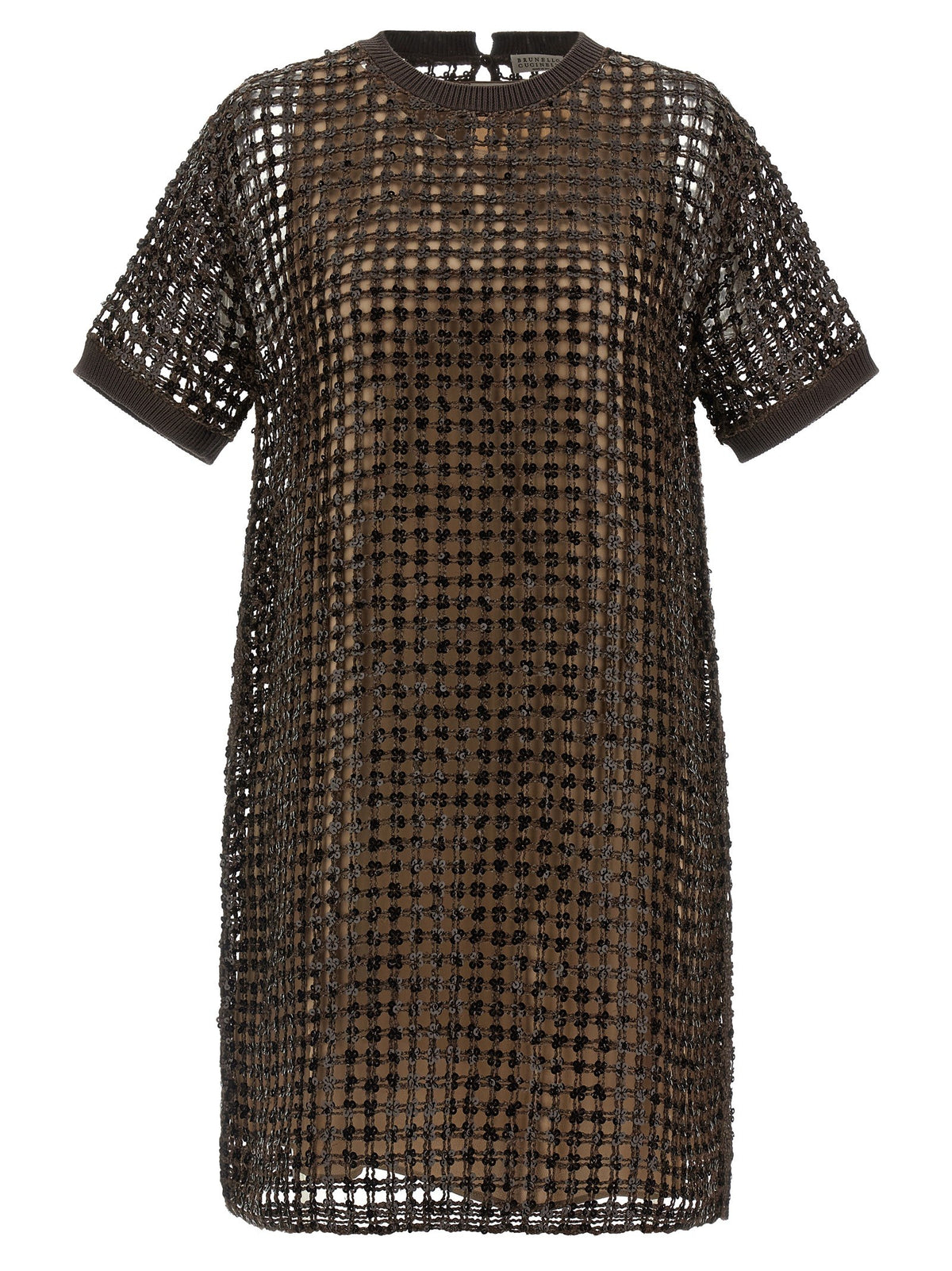 Brunello Cucinelli - Sequin mesh dress