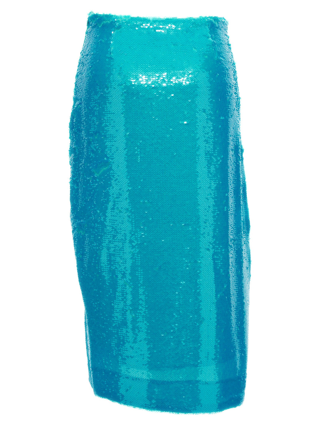 GANNI - Sequin midi skirt Light Blue 34 EU