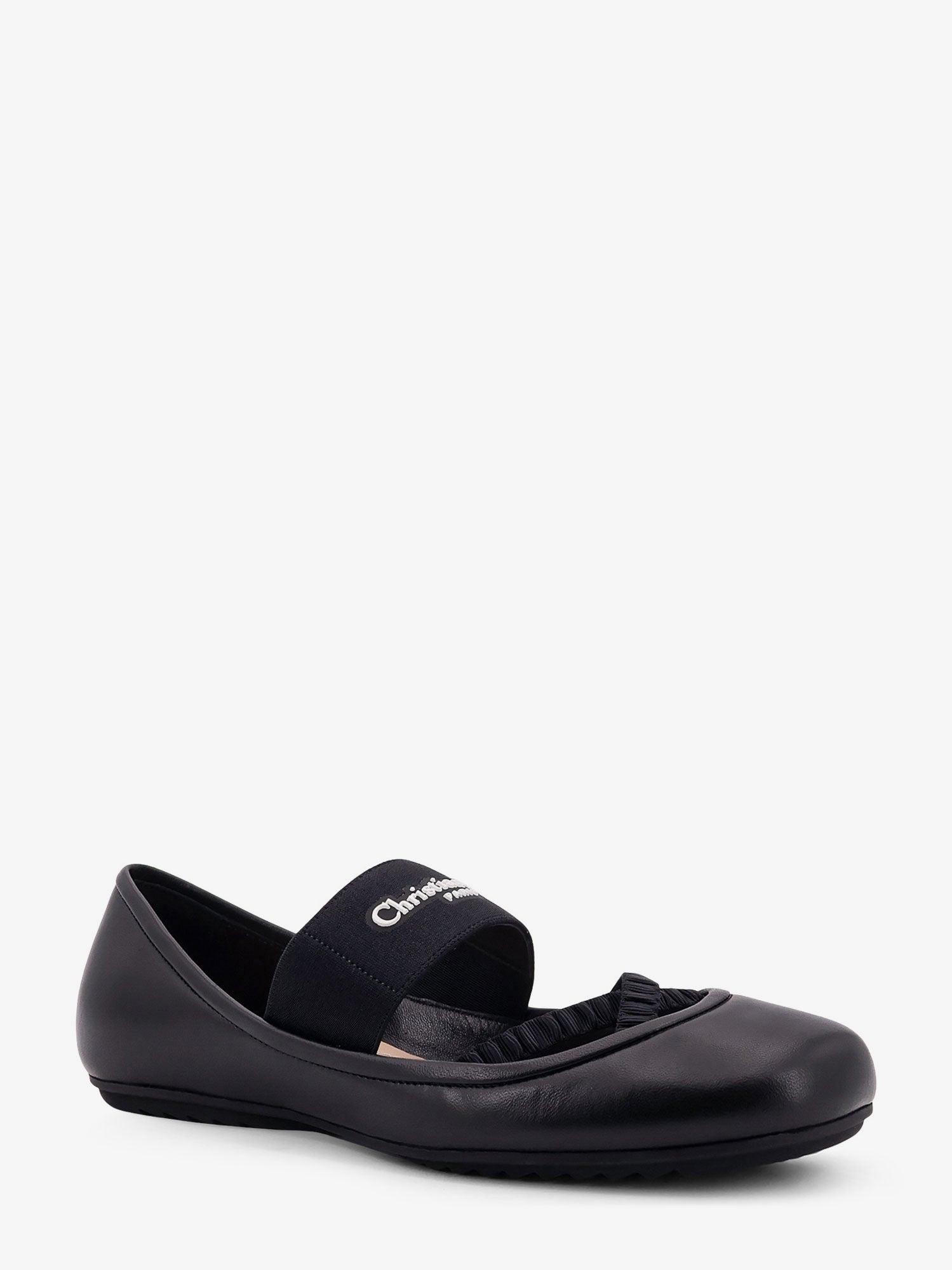 Shade leather ballerinas with elastic bands