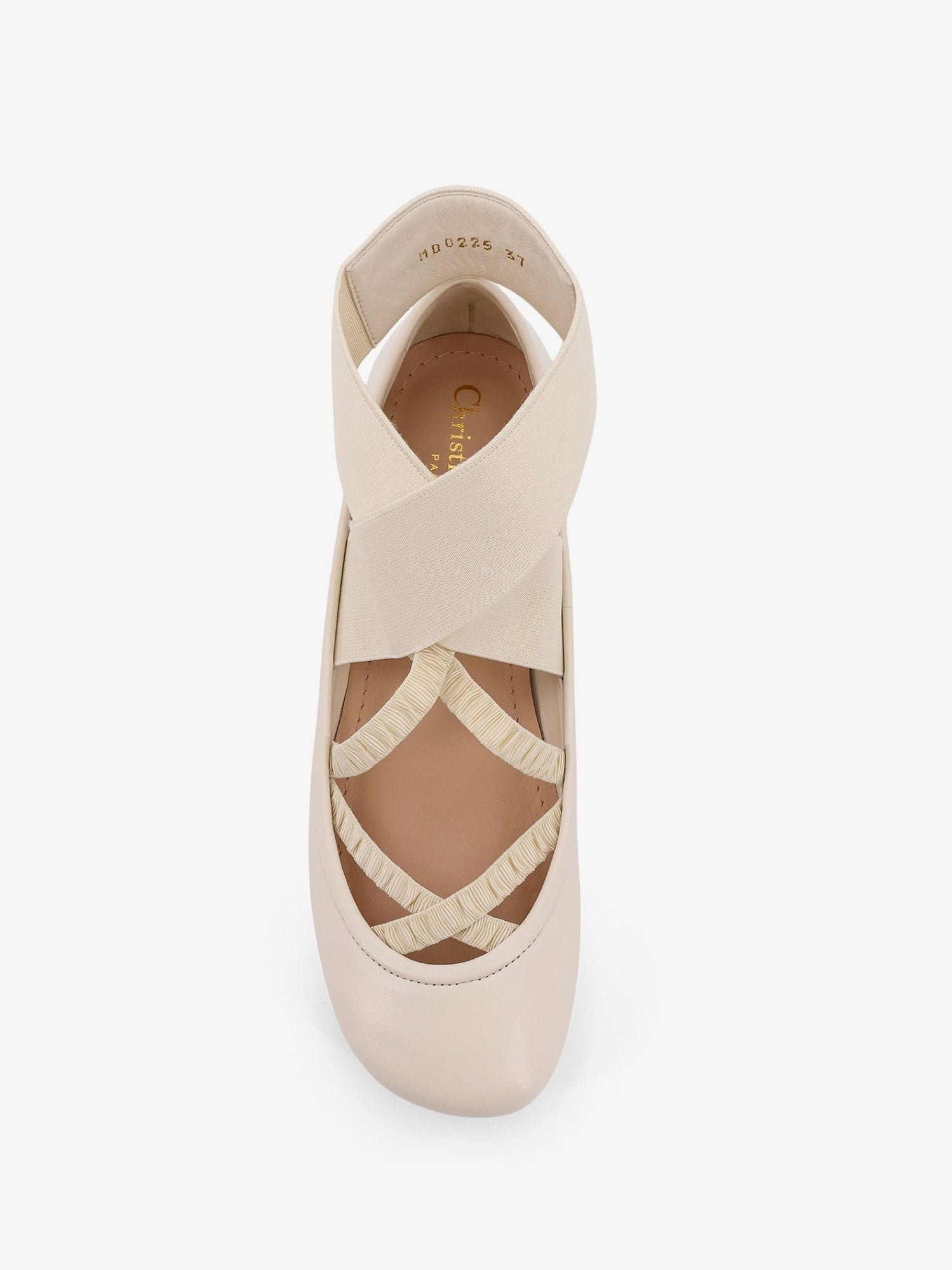 Shade leather ballerinas with elastic bands