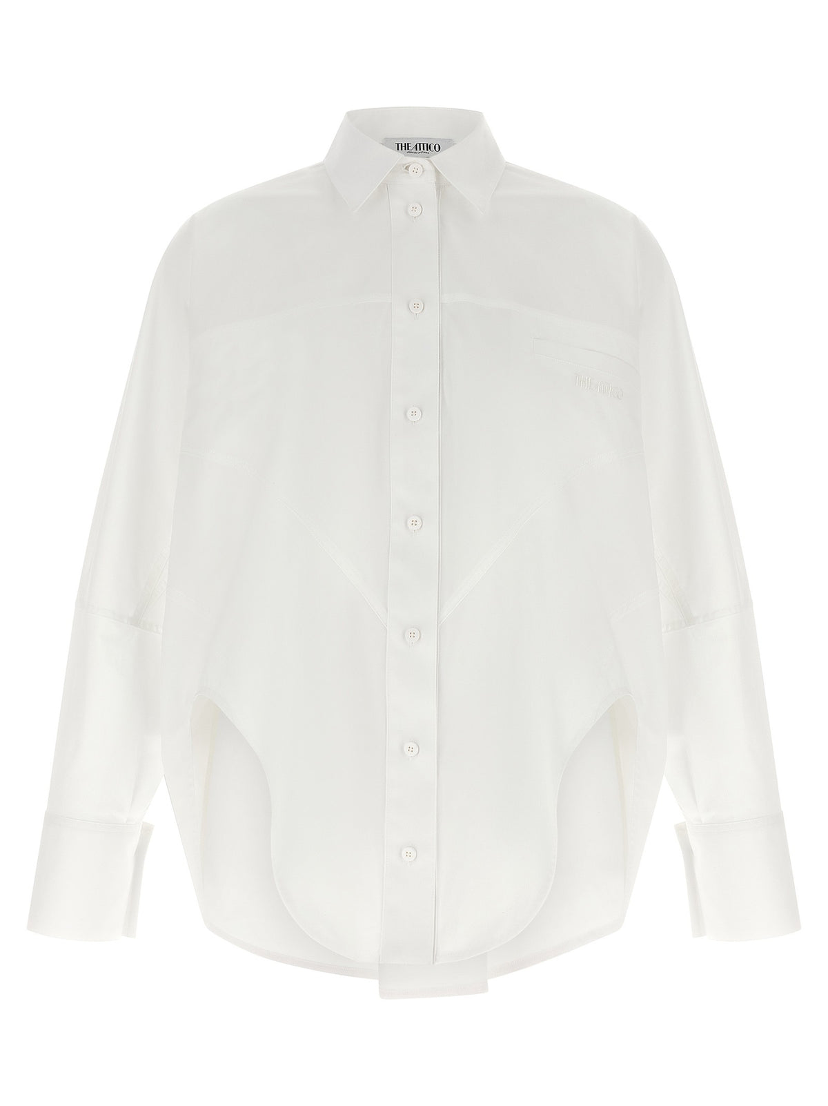 The Attico - Shaped hem shirt