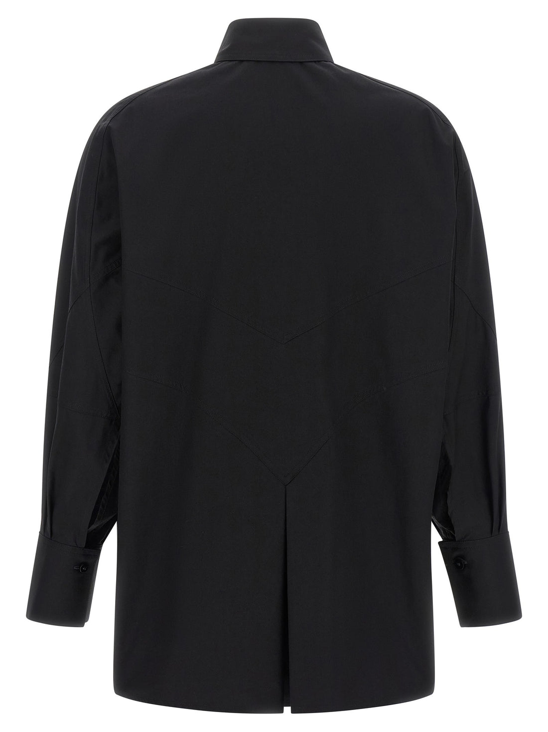 The Attico - Shaped hem shirt Black