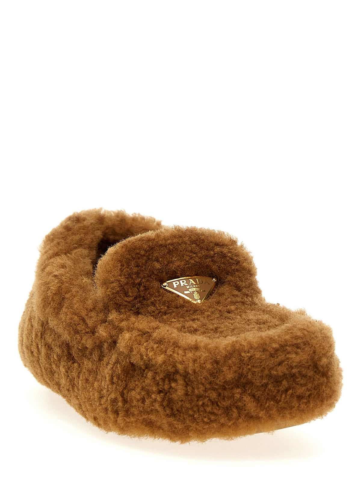 PRADA - Shearling loafers
