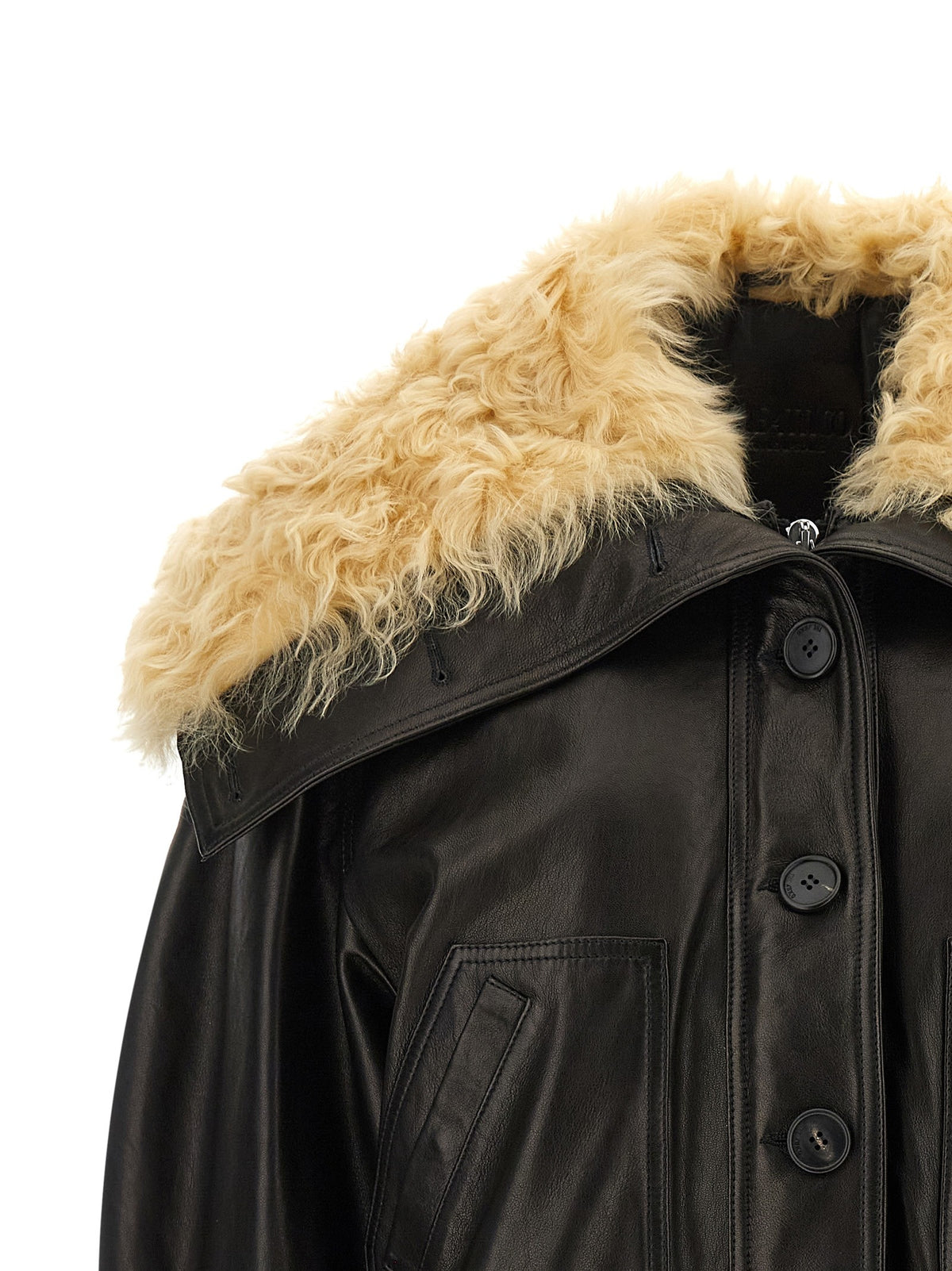 The Attico - Shearling neck bomber jacket shearling-neck-bomber-jacket_3e8a59c9-9413-4e6d-b527-2c52f3bb44fb