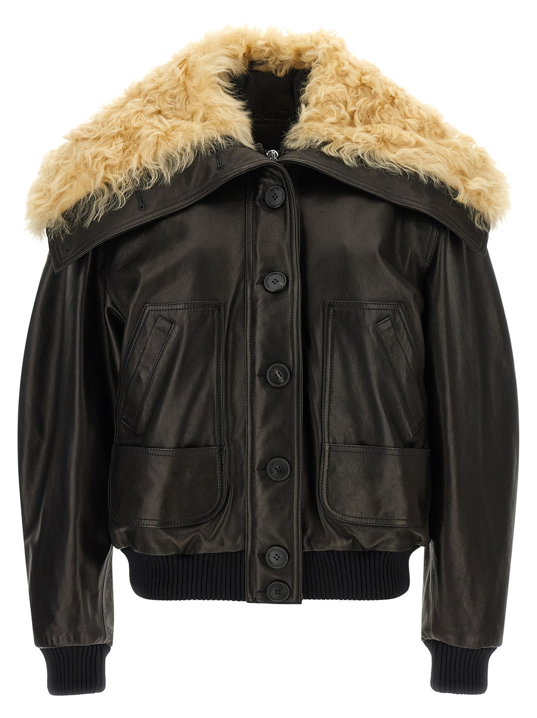 The Attico - Shearling neck bomber jacket shearling-neck-bomber-jacket_8752f4e2-0971-452a-b772-828921496fb1