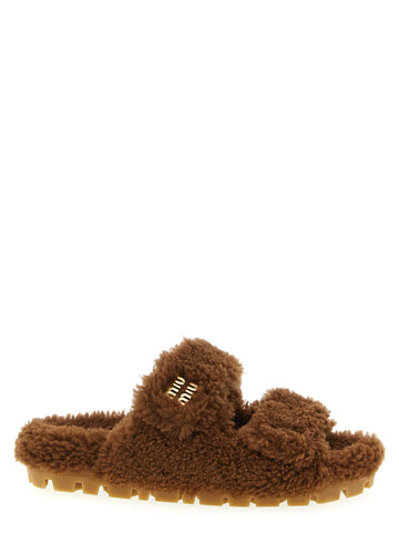 Miu Miu - Shearling sandals