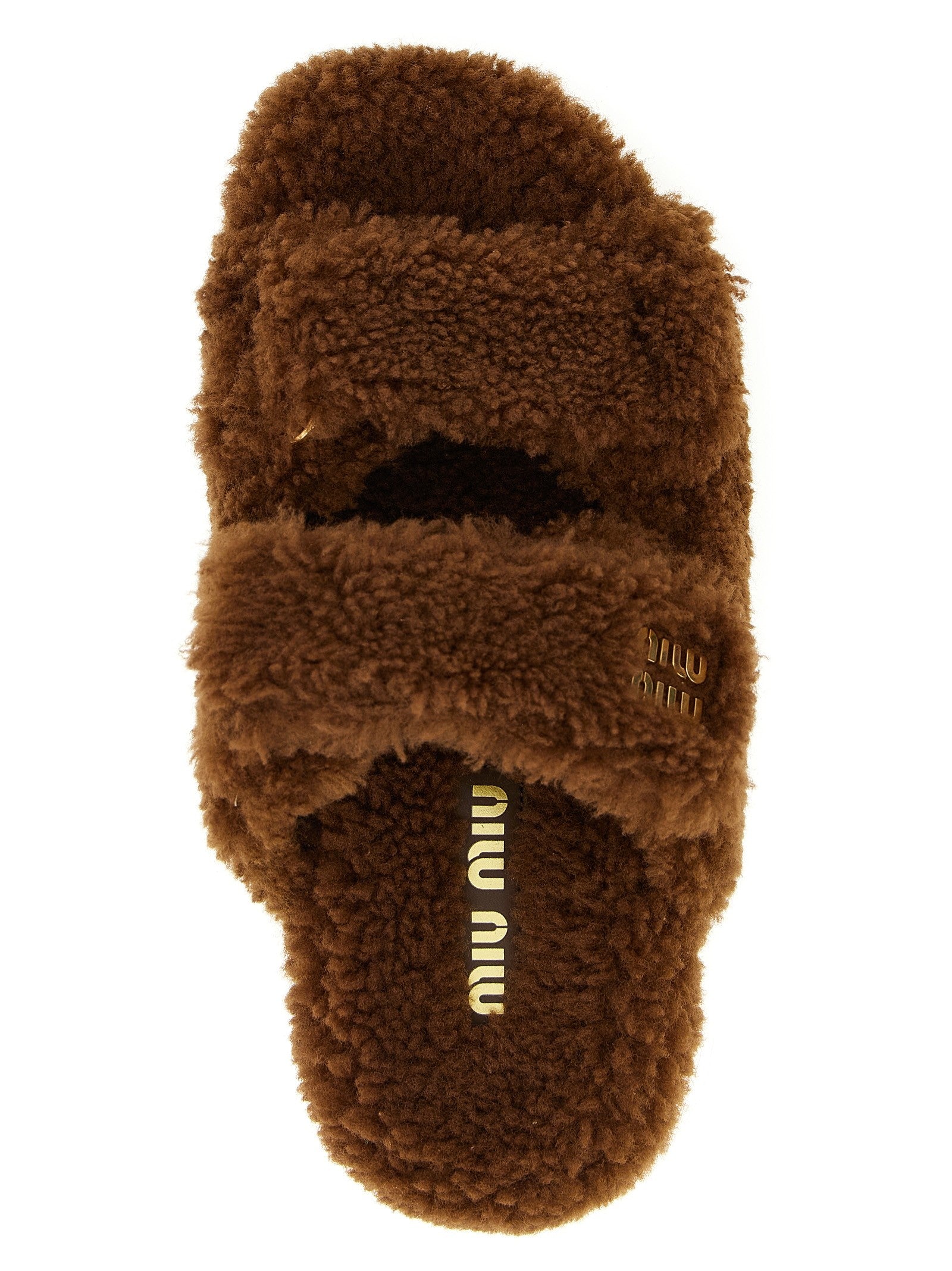 Miu Miu - Shearling sandals