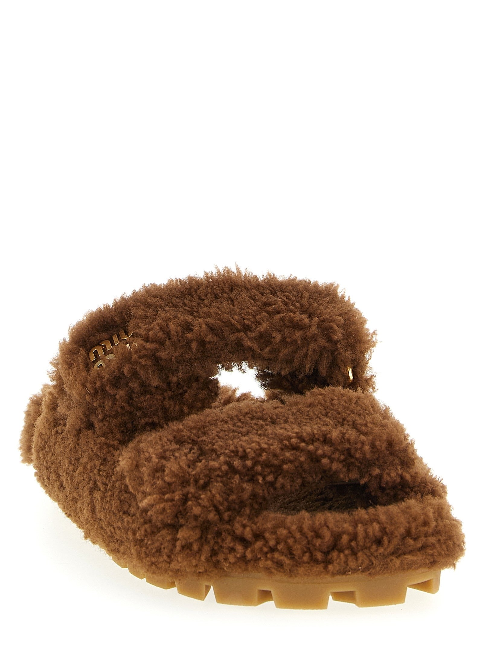 Miu Miu - Shearling sandals