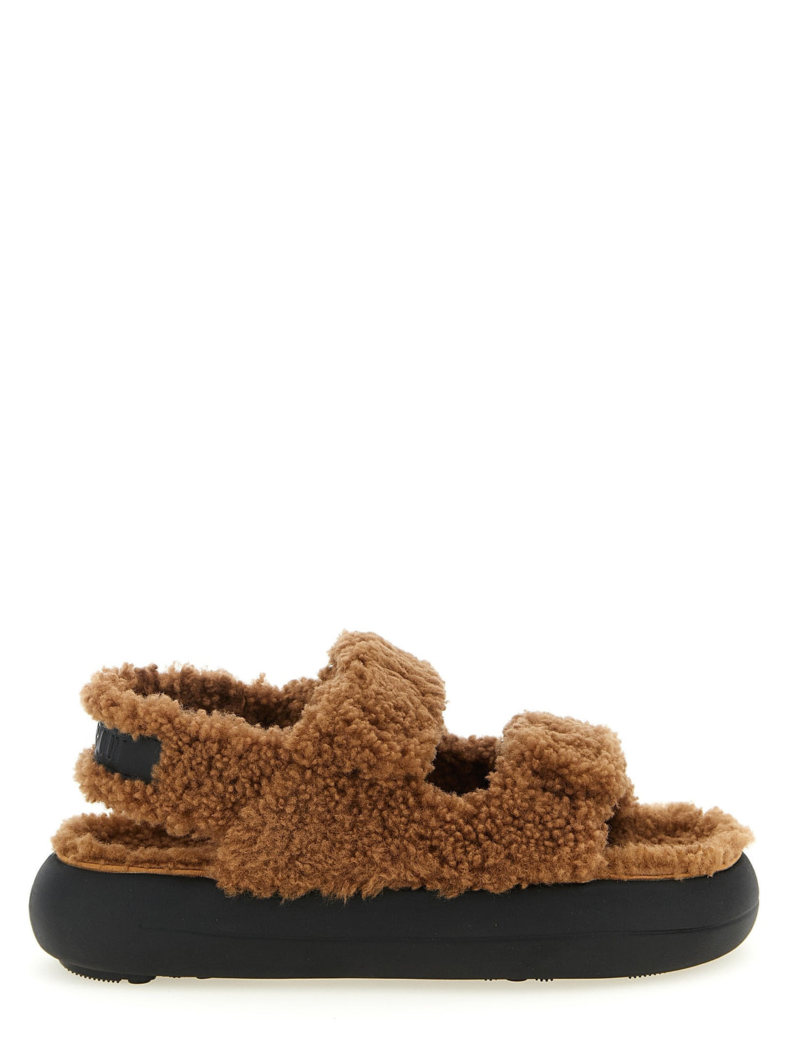 Moon Boot - Shearling sandals Brown