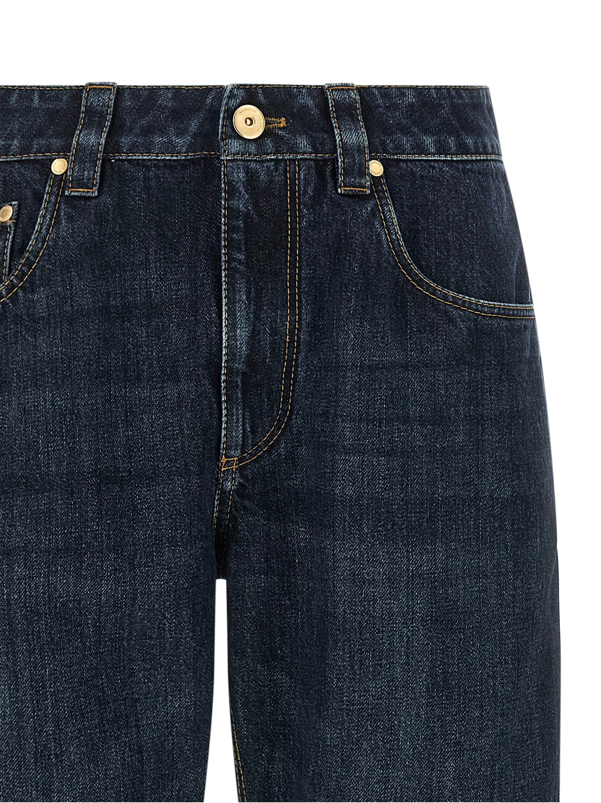Brunello Cucinelli - 'Shiny Bartack' jeans