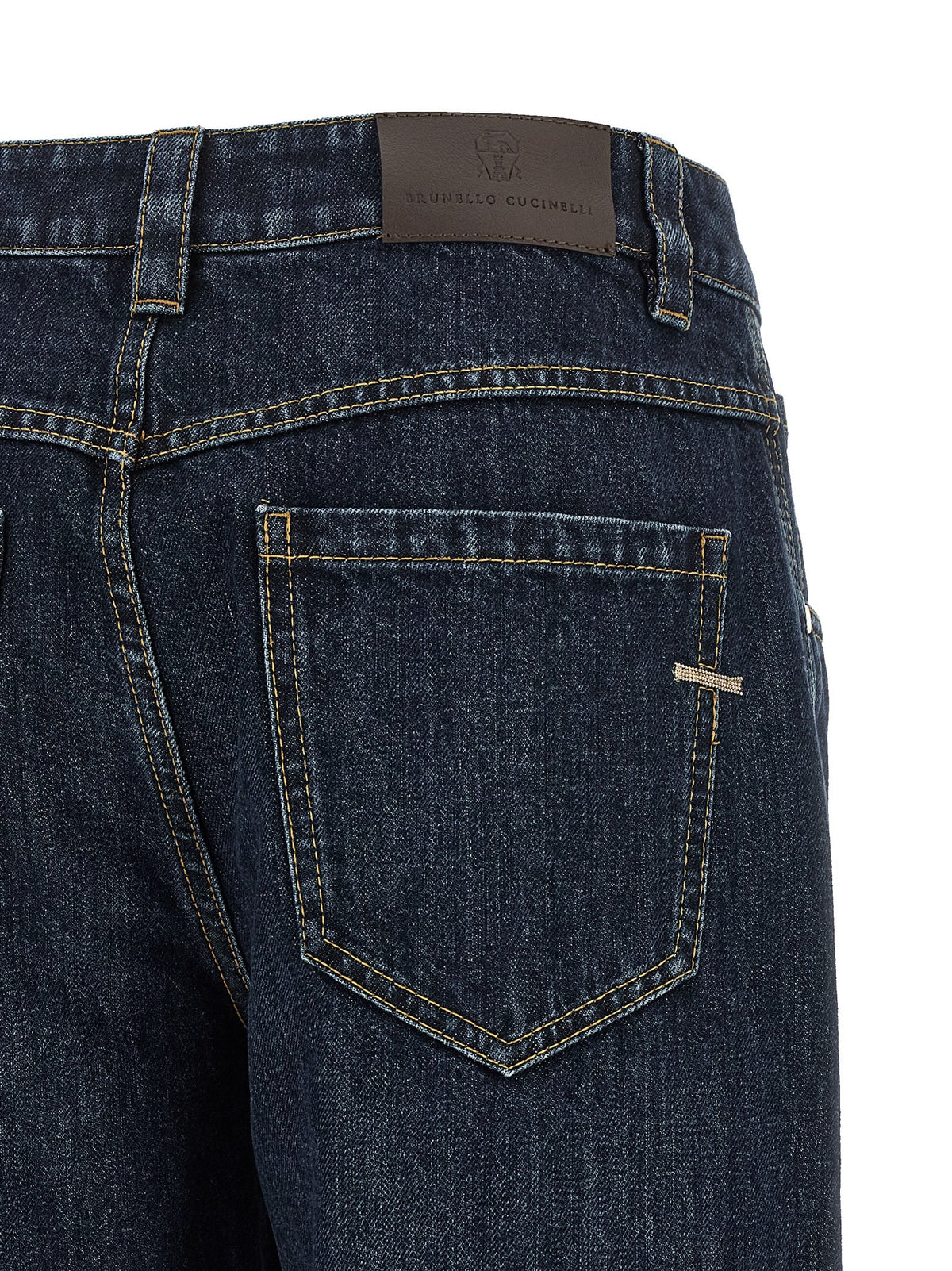 Brunello Cucinelli - 'Shiny Bartack' jeans