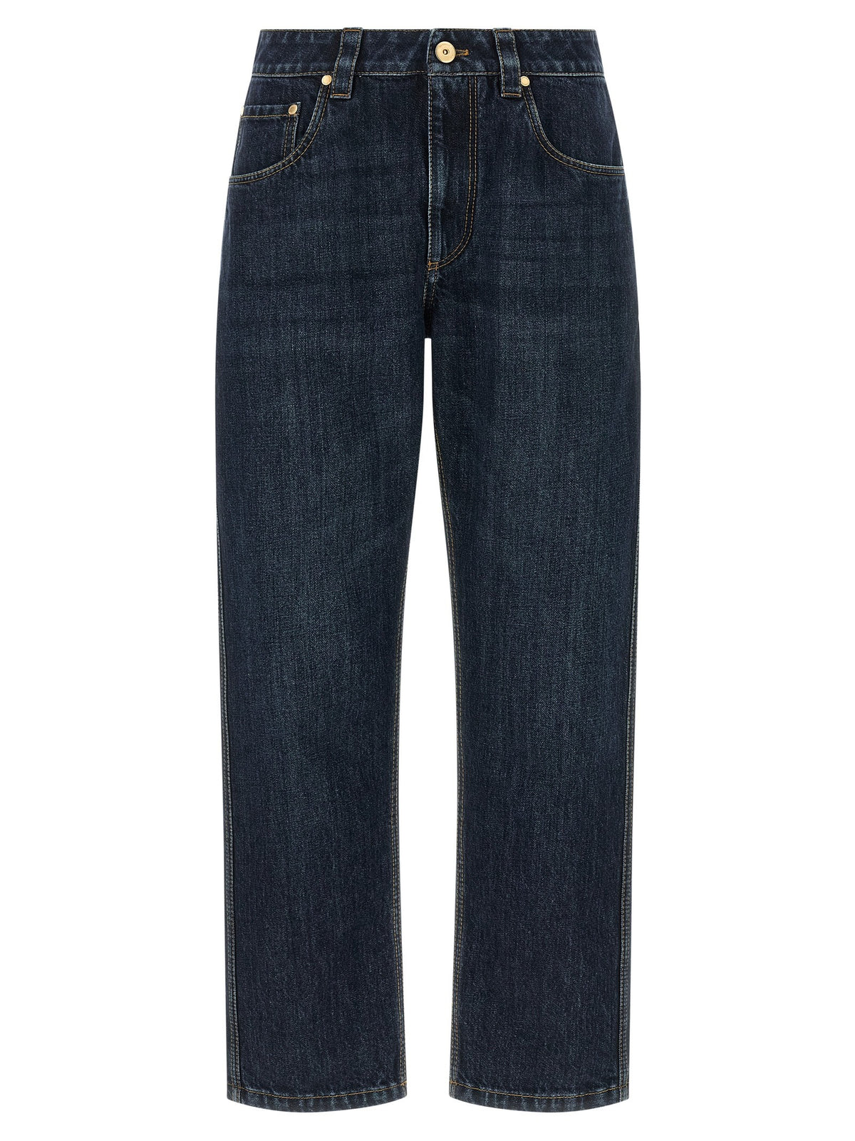 Brunello Cucinelli - 'Shiny Bartack' jeans