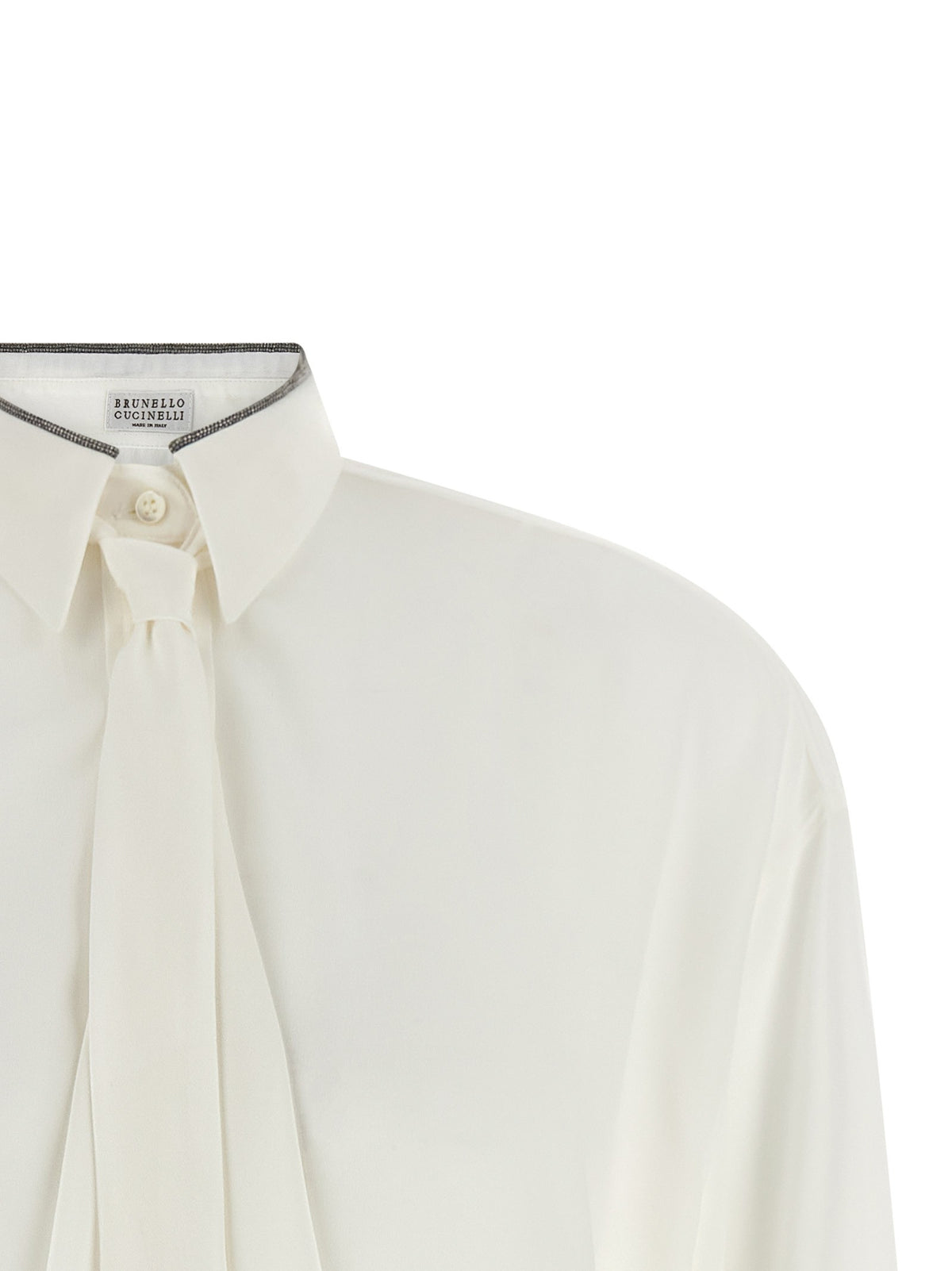 Brunello Cucinelli - 'Shiny Collar' shirt