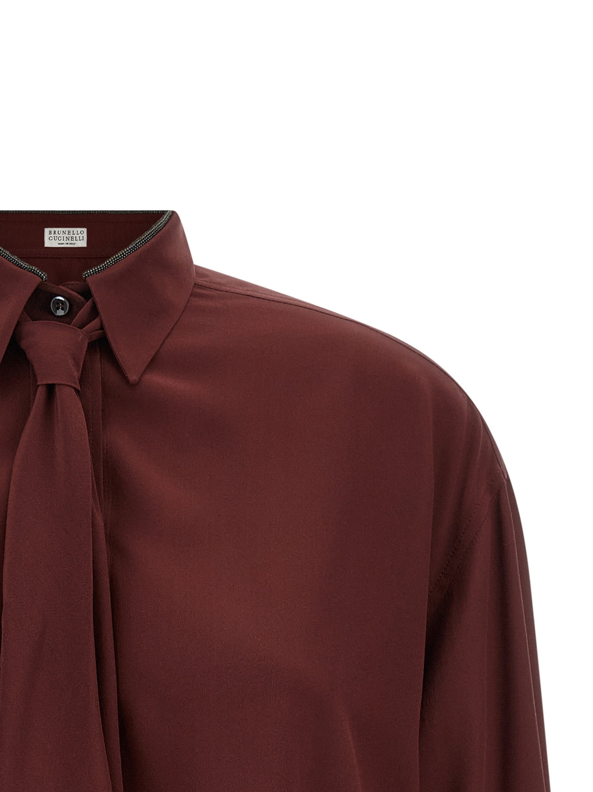 Brunello Cucinelli - 'Shiny Collar' shirt
