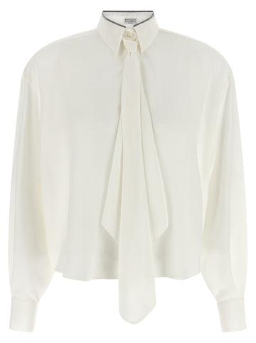 Brunello Cucinelli - 'Shiny Collar' shirt