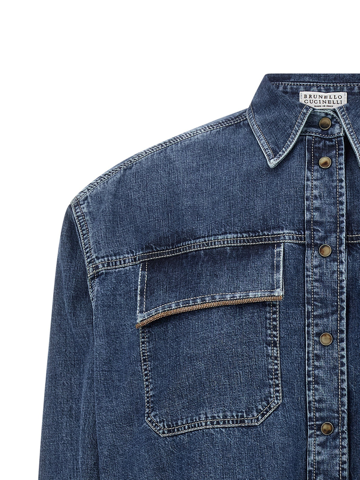 Brunello Cucinelli - 'Shiny Pockets' shirt