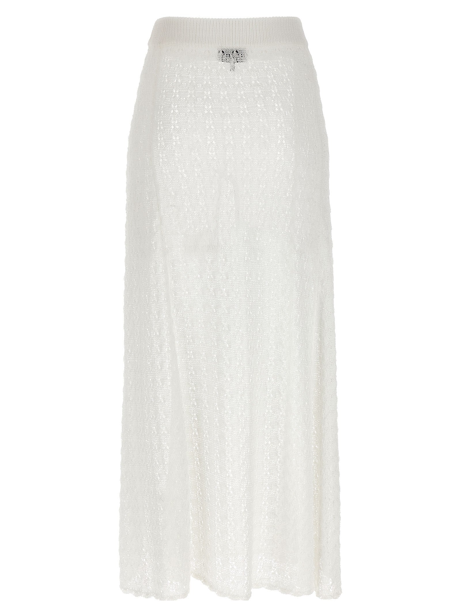 GANNI - 'Shiny Pointelle Knit' skirt