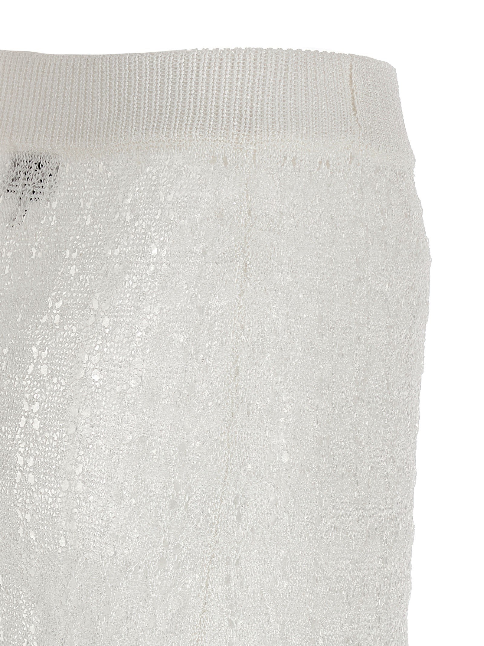 GANNI - 'Shiny Pointelle Knit' skirt