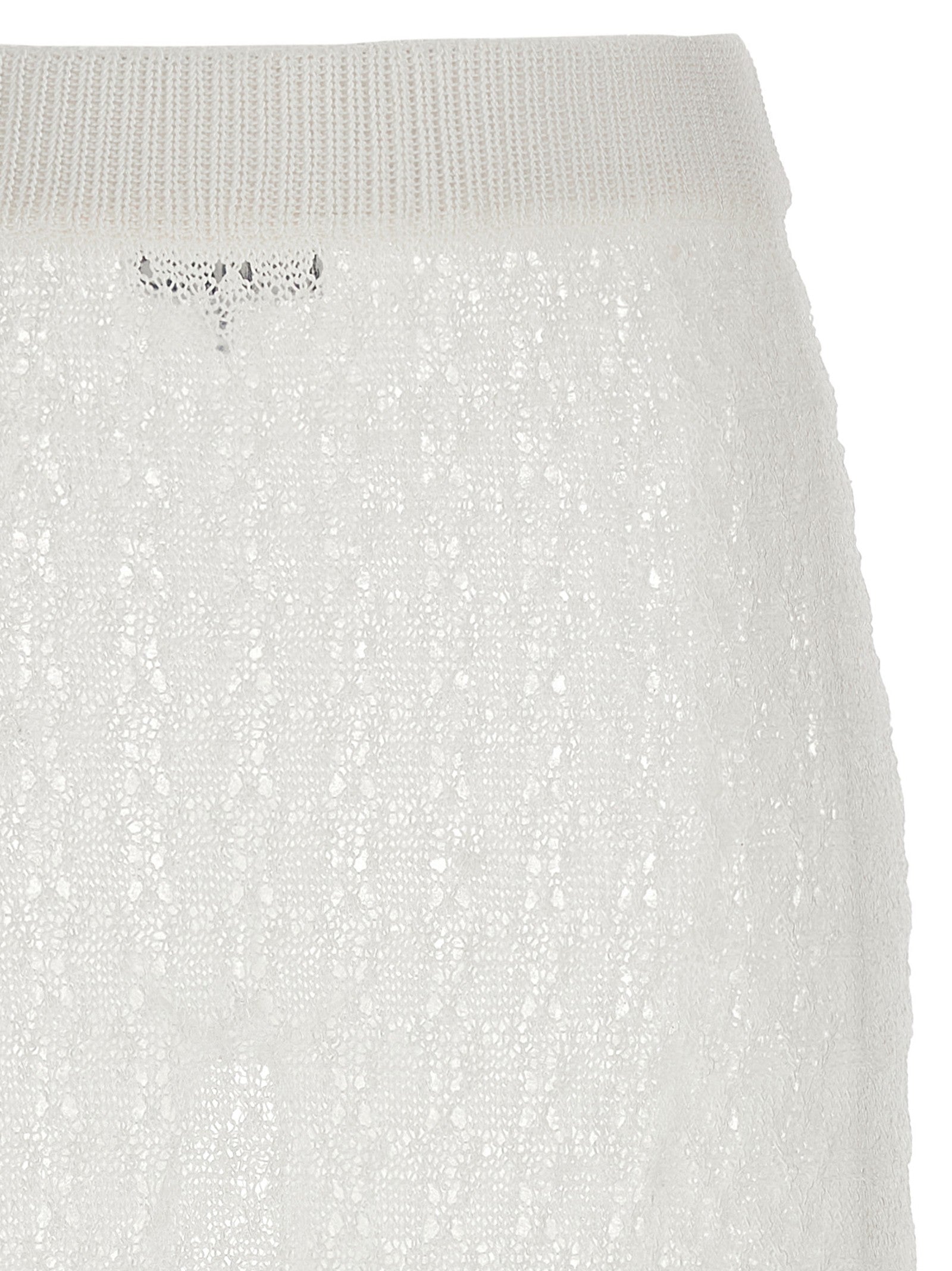 GANNI - 'Shiny Pointelle Knit' skirt