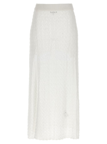 GANNI - 'Shiny Pointelle Knit' skirt