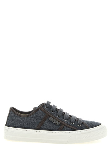 Brunello Cucinelli - 'Shiny Tab' sneakers