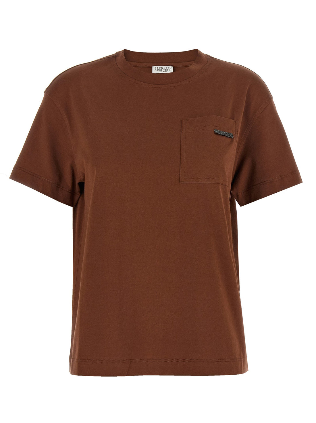 Brunello Cucinelli - 'Shiny Tab' T-shirt shiny-tab-t-shirt_c3e359f7-7b78-4ae4-8470-330369ac0366