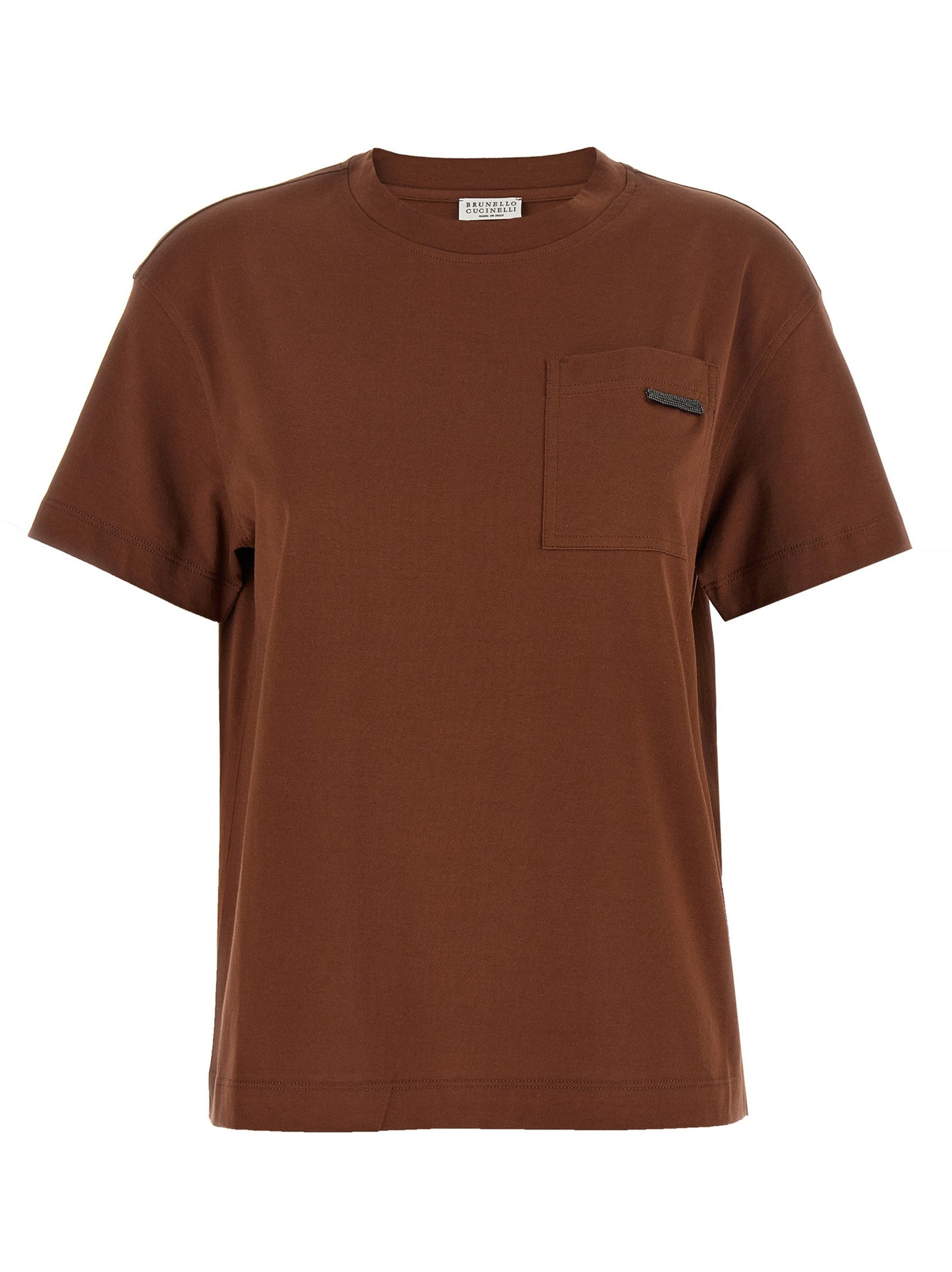 Brunello Cucinelli - 'Shiny Tab' T-shirt shiny-tab-t-shirt_c3e359f7-7b78-4ae4-8470-330369ac0366