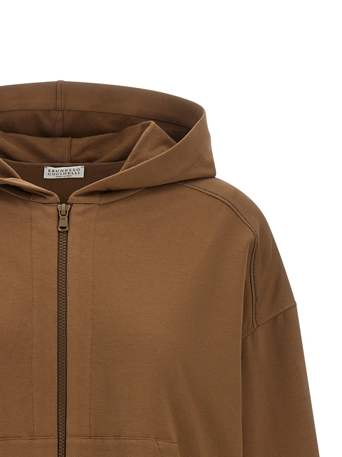 Brunello Cucinelli - 'Shiny Trims' hoodie