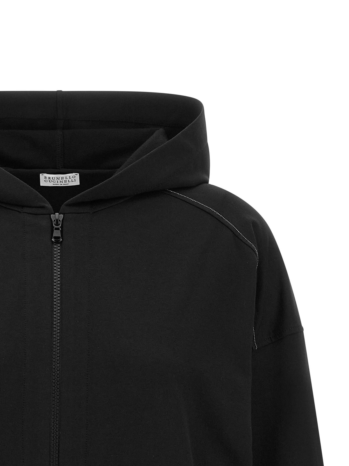 Brunello Cucinelli - 'Shiny Trims' hoodie