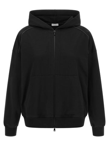 Brunello Cucinelli - 'Shiny Trims' hoodie