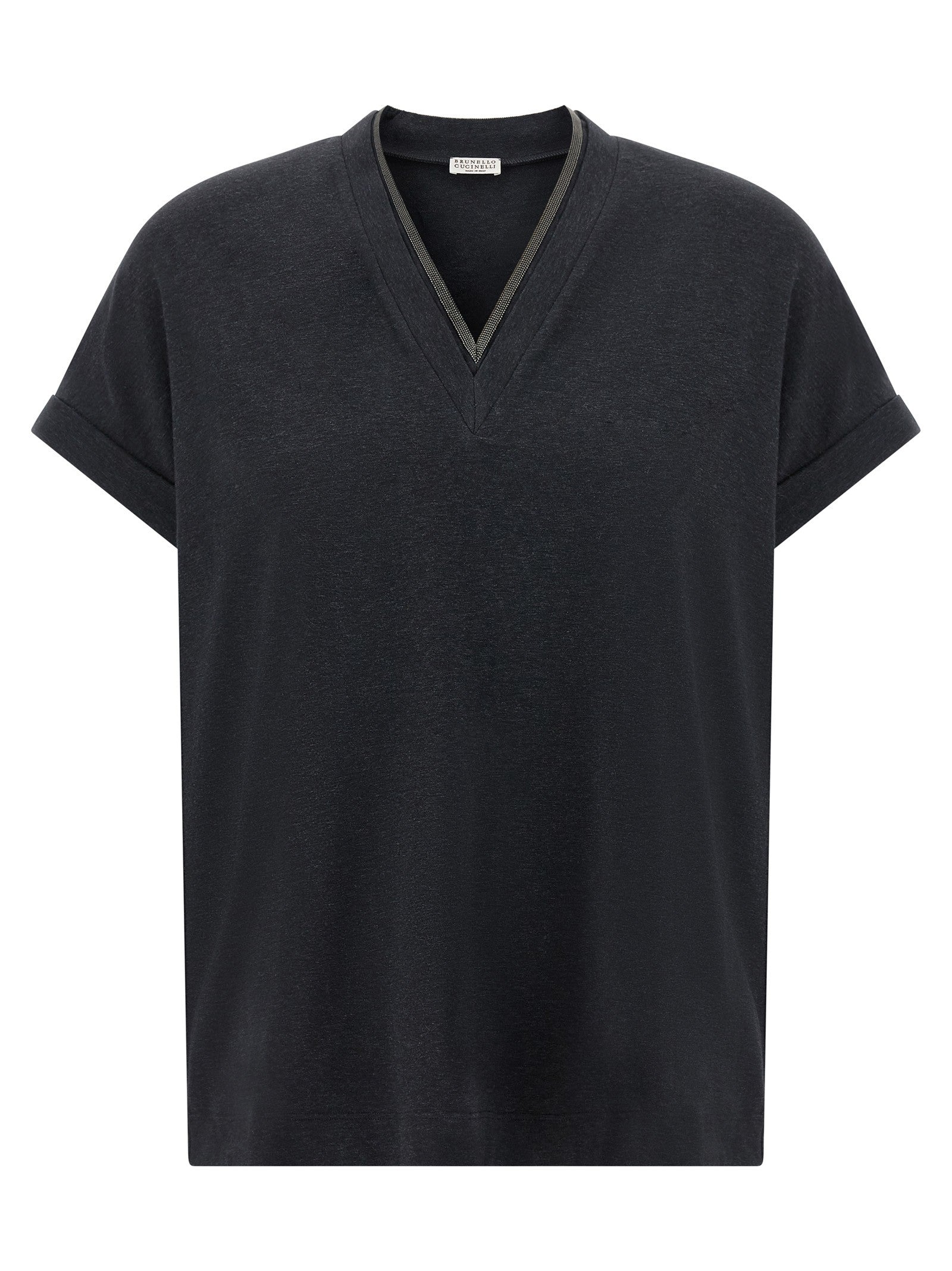 Brunello Cucinelli - 'Shiny Trims' T-shirt