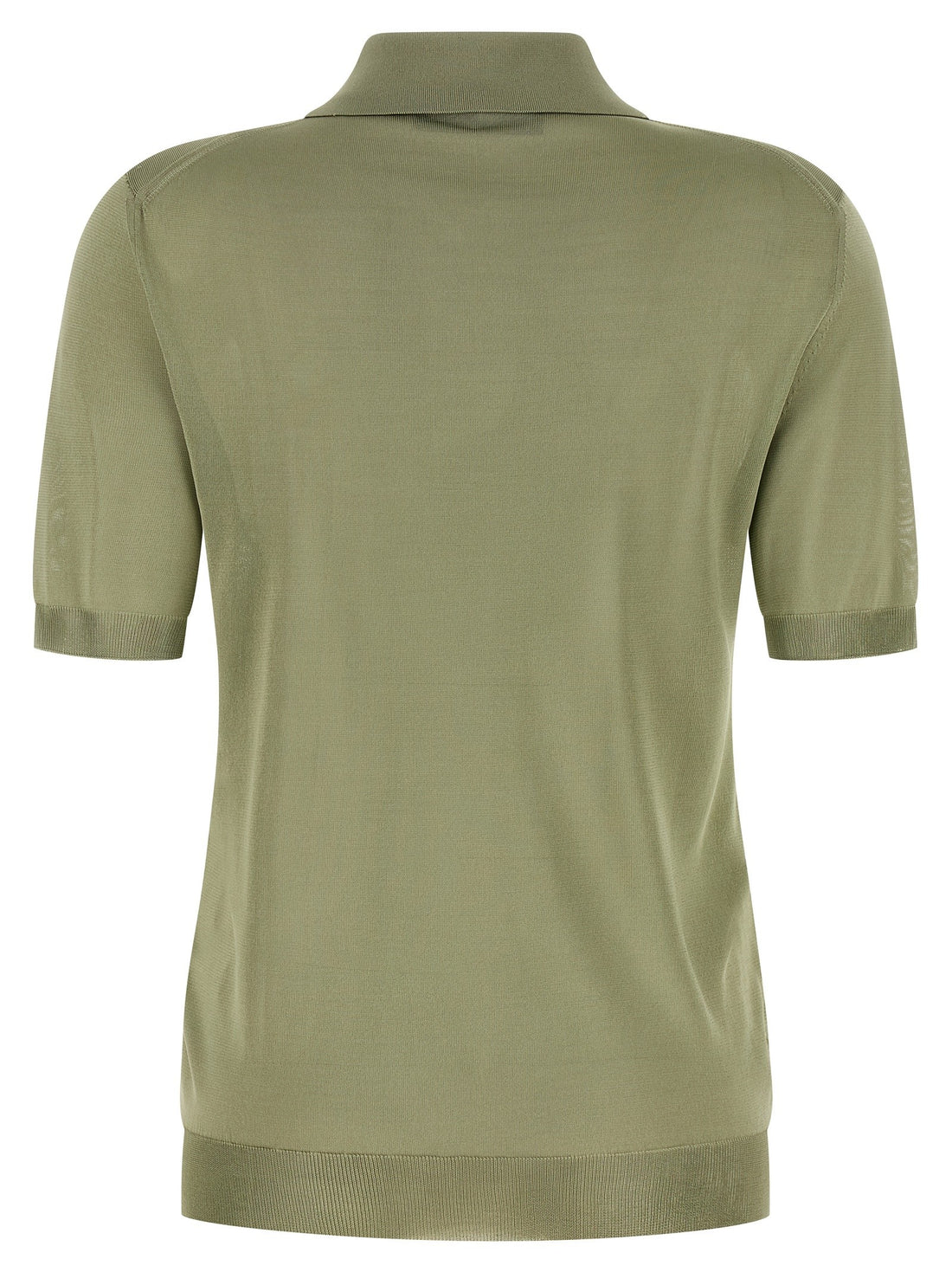 Fendi - Shiny viscose polo shirt