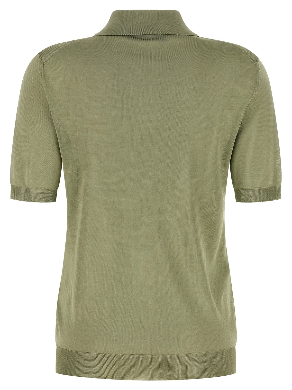 Fendi - Shiny viscose polo shirt