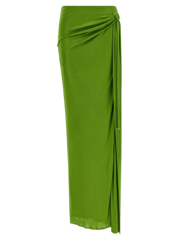 Elisabetta Franchi - Shiny viscose skirt