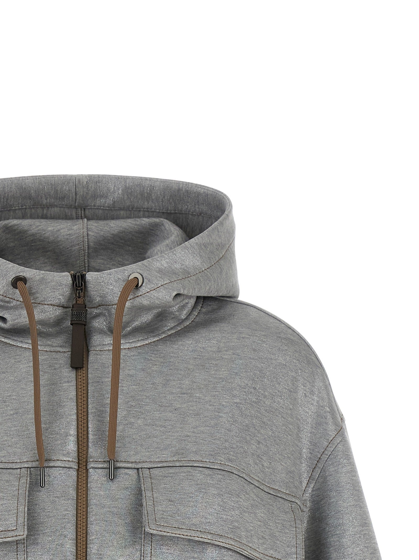Brunello Cucinelli - 'Shiny Zipper Pull' bomber jacket shiny-zipper-pull-bomber-jacket