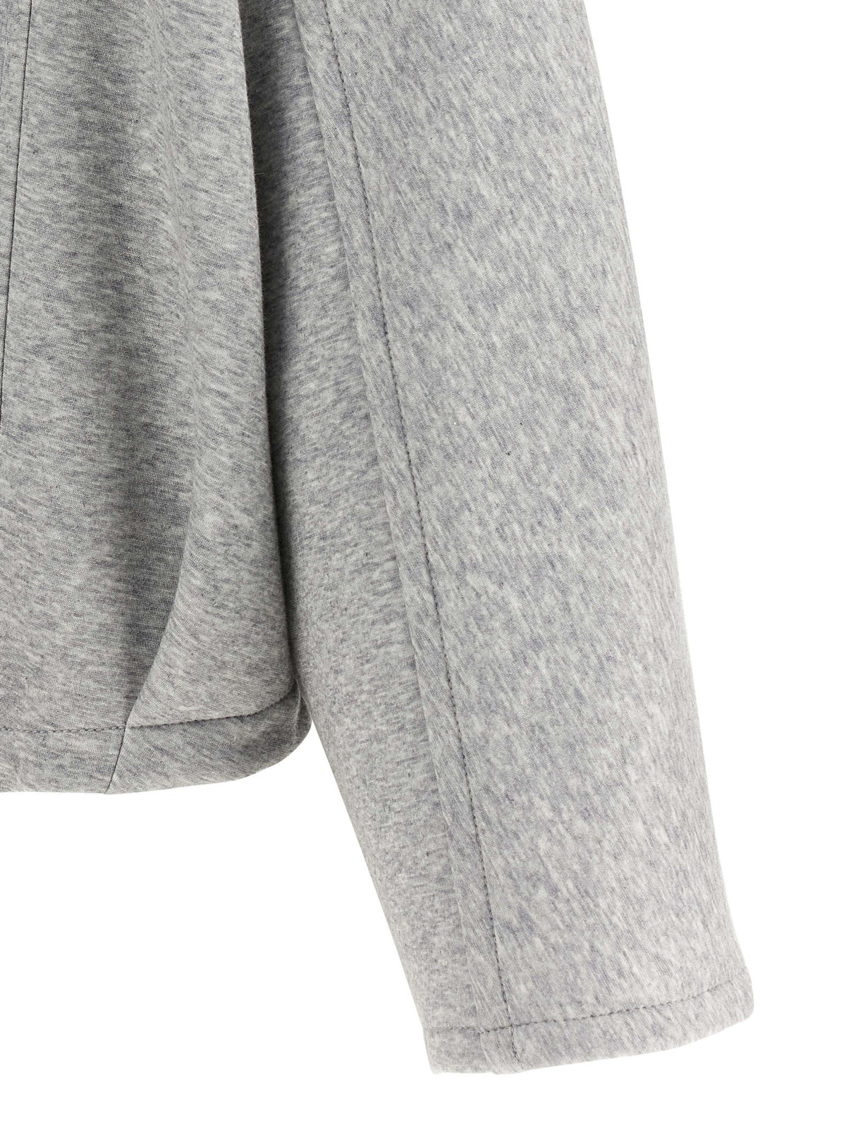 Brunello Cucinelli - 'Shiny Zipper Pull' cropped hoodie