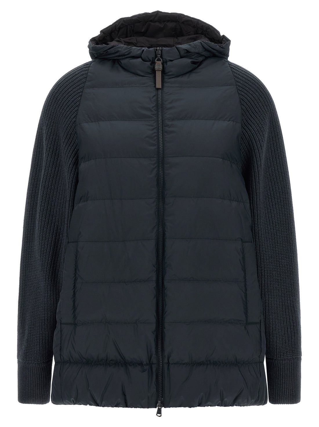 Brunello Cucinelli - 'Shiny Zipper Pull' down jacket shiny-zipper-pull-down-jacket