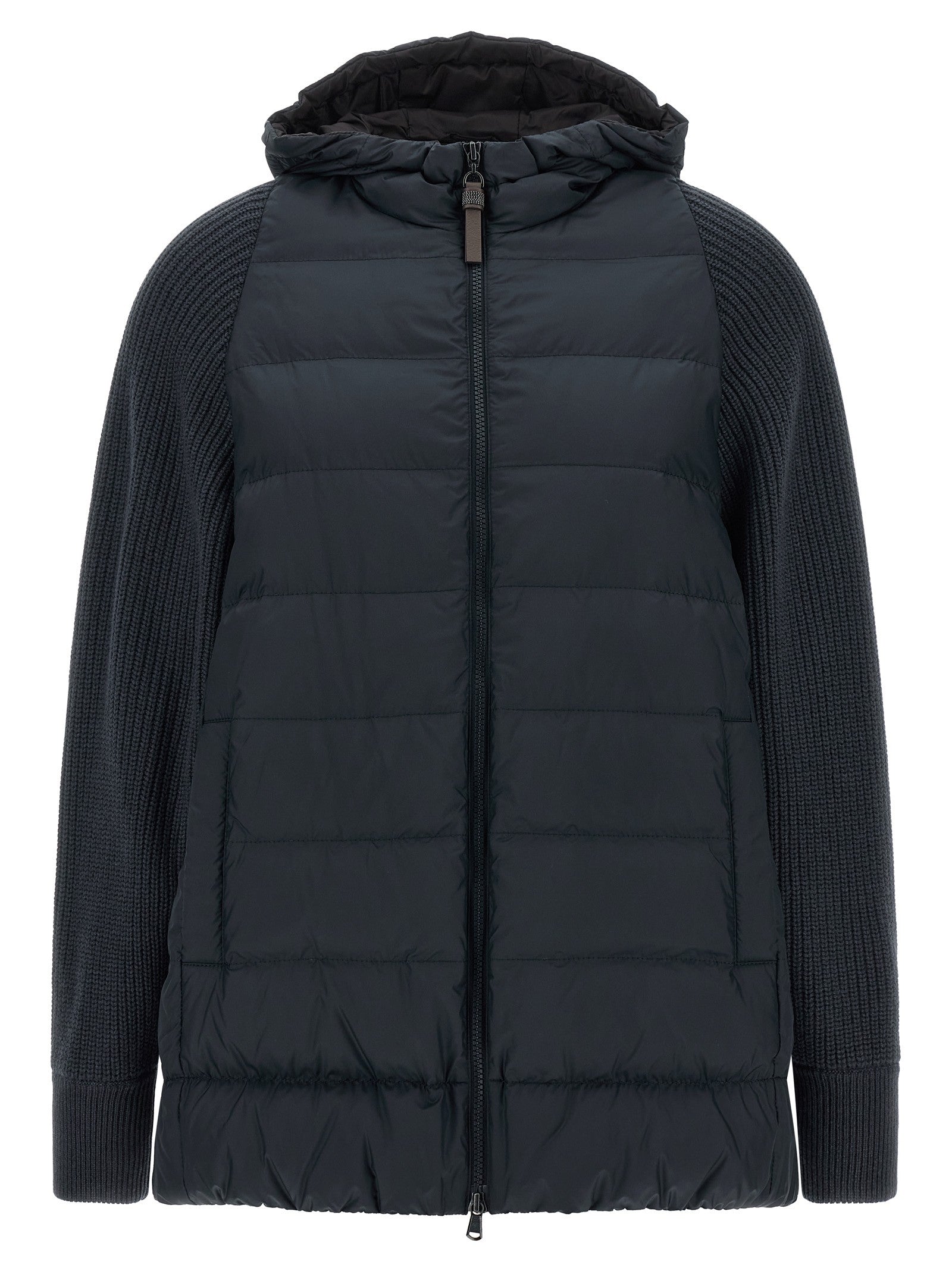 Brunello Cucinelli - 'Shiny Zipper Pull' down jacket shiny-zipper-pull-down-jacket