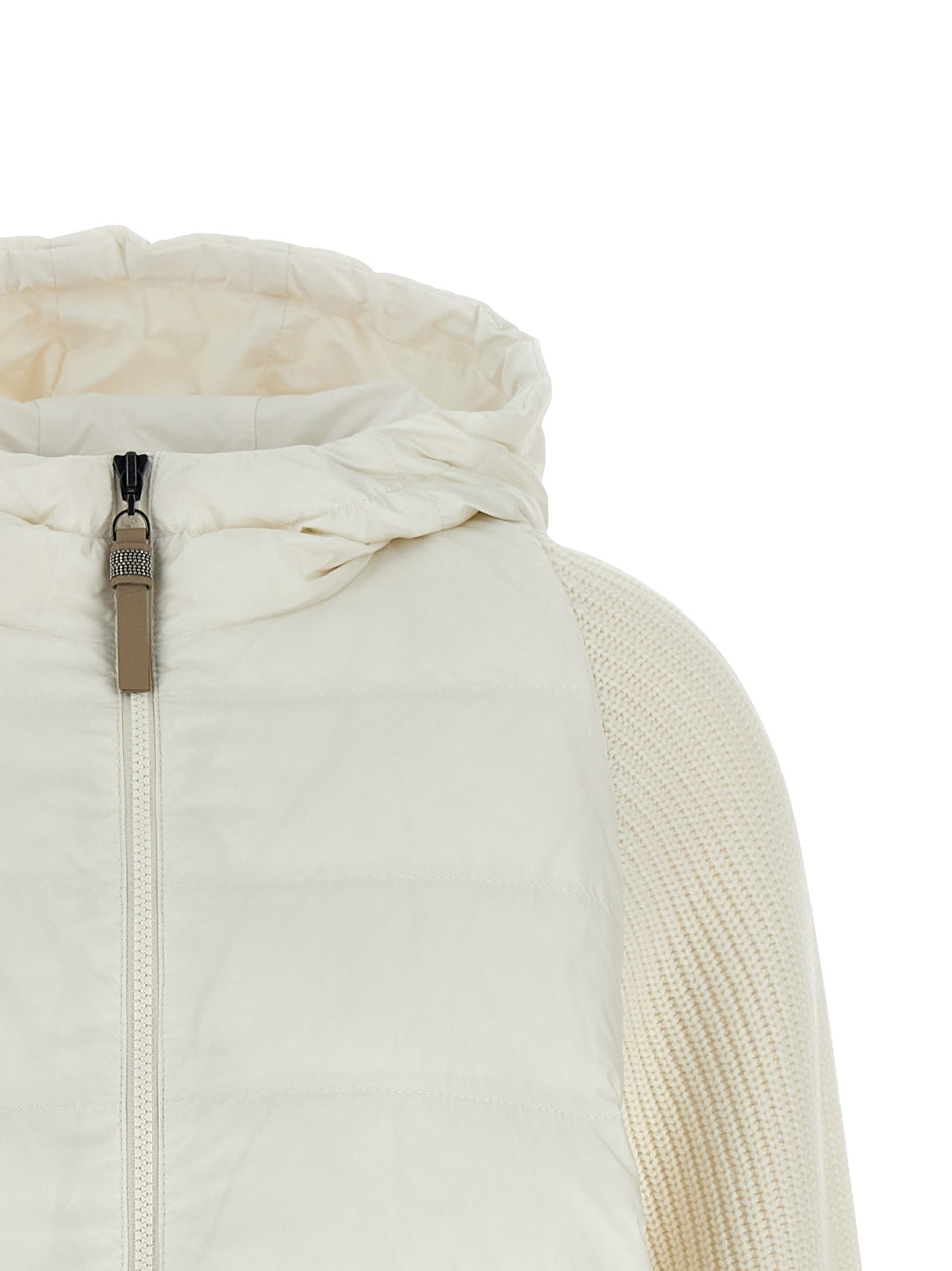 Brunello Cucinelli - 'Shiny Zipper Pull' down jacket