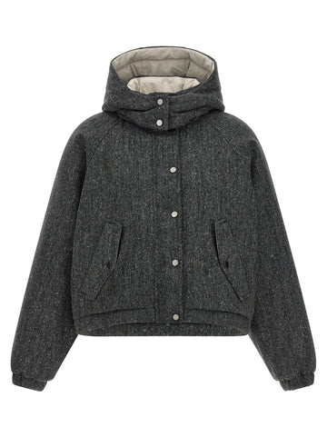 Brunello Cucinelli - 'Shiny Zipper Pull' down jacket shiny-zipper-pull-down-jacket_7a2d39af-8a36-4dda-9100-f40eb7272727