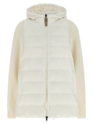 Brunello Cucinelli - 'Shiny Zipper Pull' down jacket