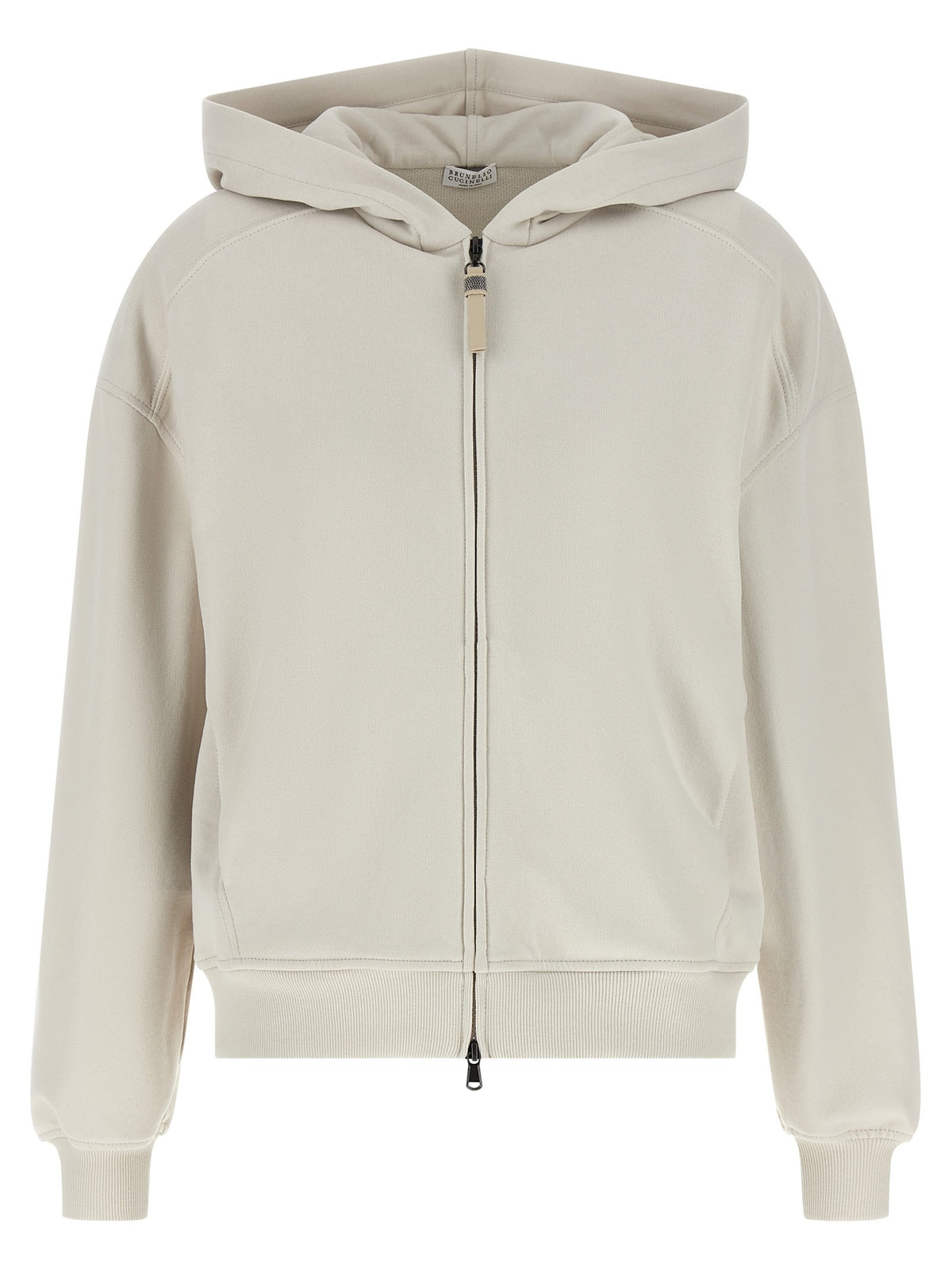 Brunello Cucinelli - 'Shiny Zipper Pull' hoodie