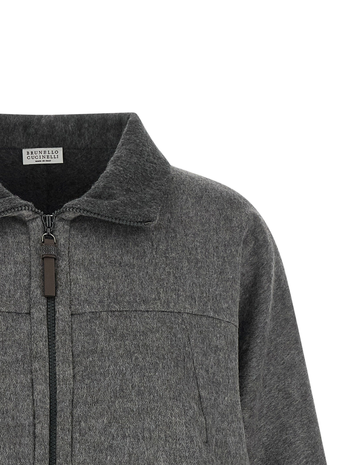 Brunello Cucinelli - 'Shiny Zipper Pull' jacket