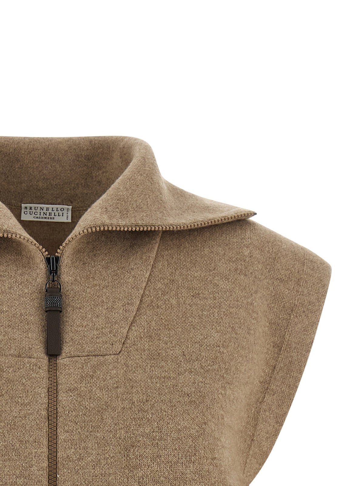 Brunello Cucinelli - 'Shiny Zipper Pull' vest