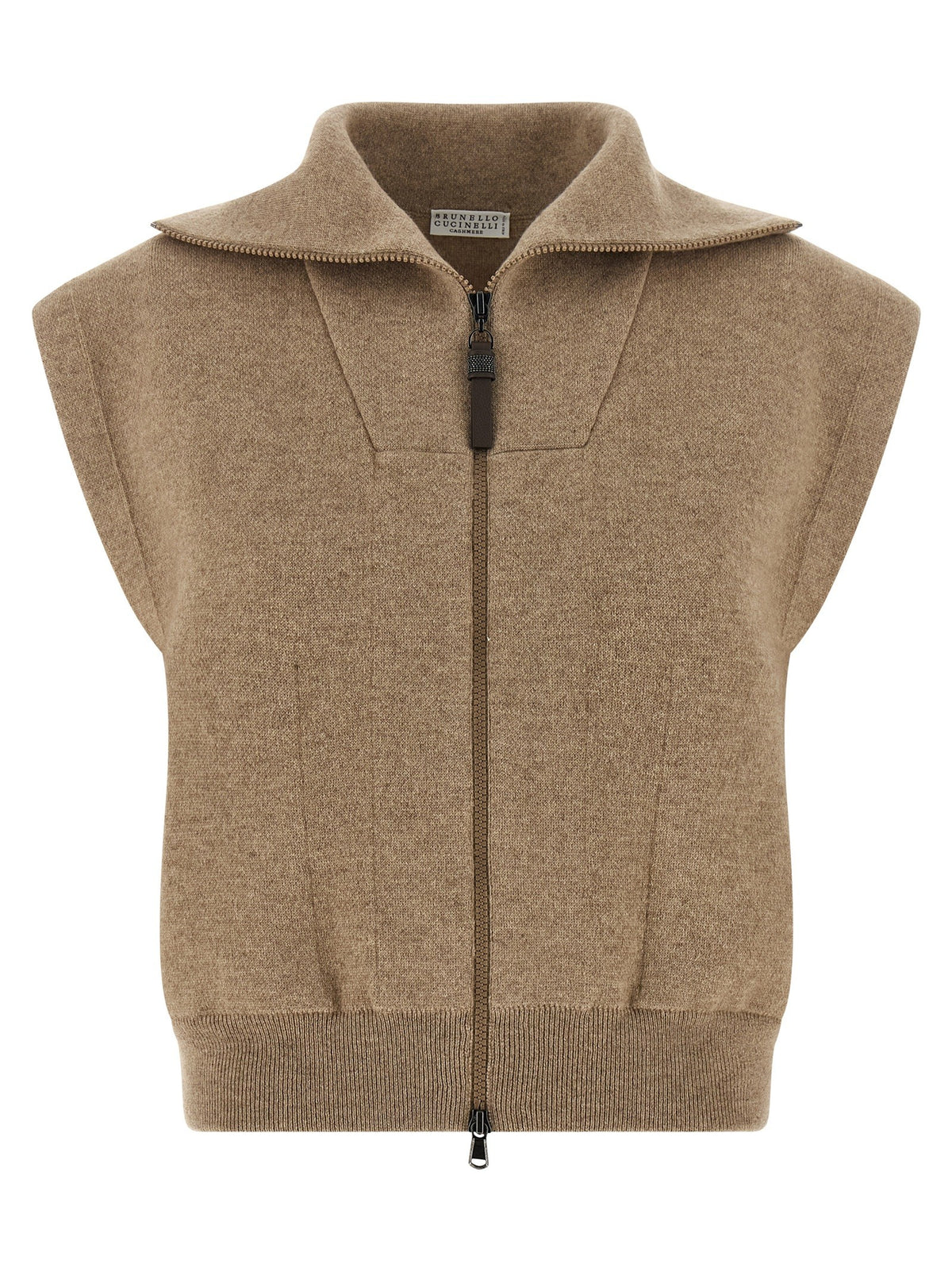 Brunello Cucinelli - 'Shiny Zipper Pull' vest